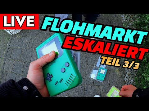(3/3) LIVE Flea Market Action Escalates Completely! Nintendo Gameboy Found Again - Reselling