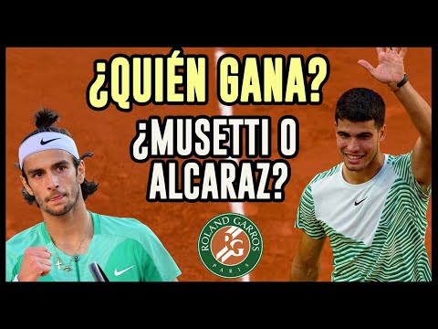 Alcaraz enfrenta a Musetti en Roland Garros ¿Quién gana? #alcaraz #musetti #rolandgarros