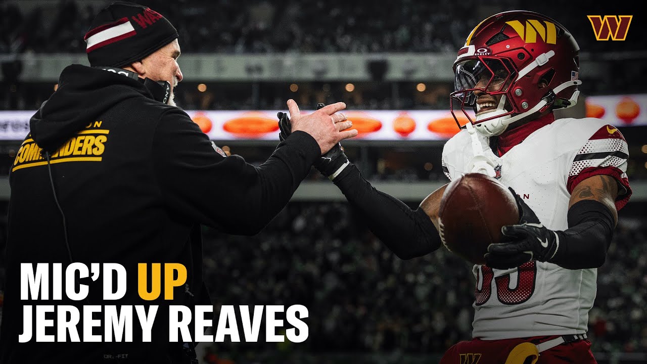 Jeremy Reaves Mic'd Up for the Week 18 Win vs. the Philadelphia Eagles | Washington Commanders | NFL