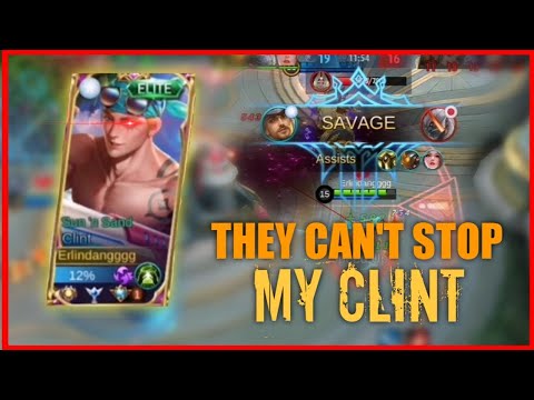 Supreme No.1 Clint is Unstoppable SAVAGE GAMEPLAY |Erlindang |MOBILE LEGENDS