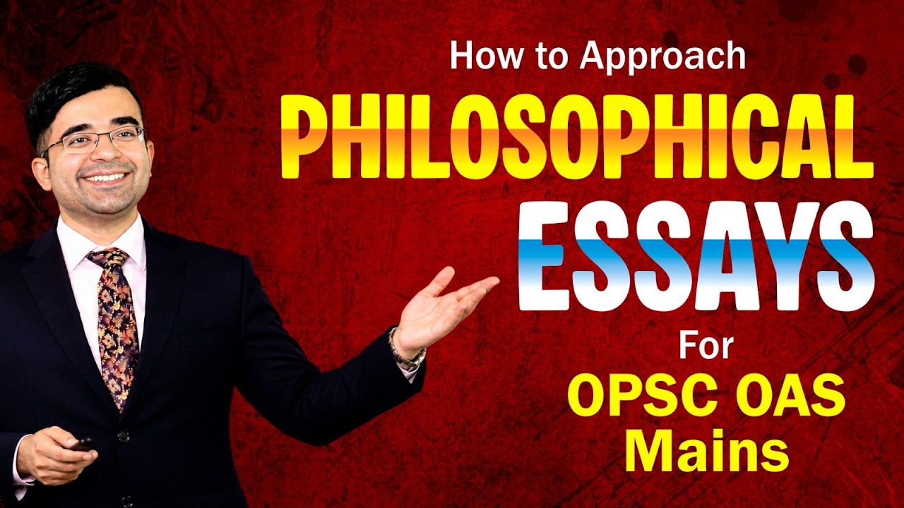 How to Approach Philosophical Essays for OPSC OAS 2025 Mains? | Complete Essay Strategy | APTI PLUS