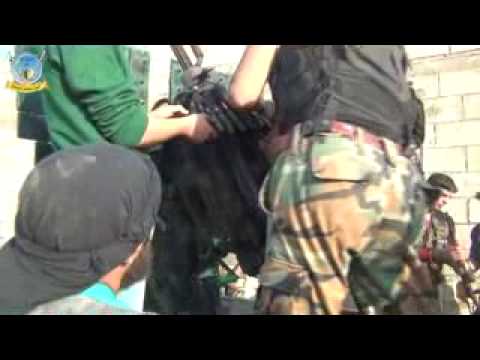 تجهيز رشاش 12.5 لاستهداف مقرات النظام على جبهة الكم في ريف حمص من قبل لواء جعفر الصادق