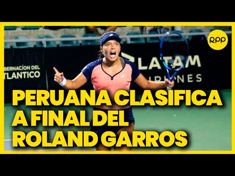 Lucciana Pérez es la primera peruana en clasificar a la final del Roland Garros Junior🎉🇵🇪