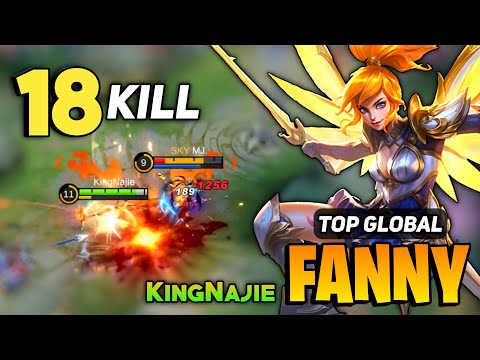 Fanny Deadly Tornado 18 KILL! [ Top Global Fanny Best Build ] By KingNajie- Mobile Legends Gameplay