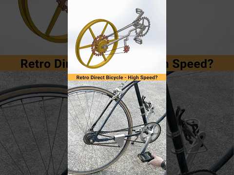Can we get high speed compare to normal bicycle in this retro direct bicycle? Yes or No! #caddesign