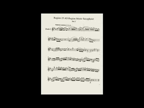 Texas Middle School Region 25 All-Region Saxophone Etude 1-70 BPM