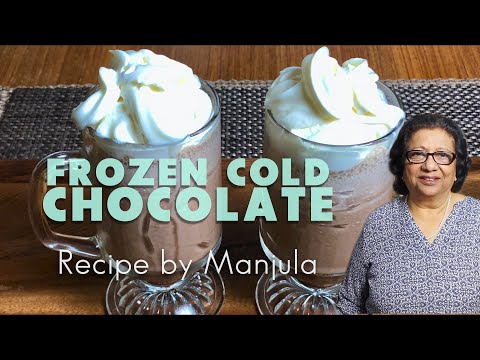Frozen Cold Chocolate Drink Latte Frappuccino beverage Recipe by Manjula