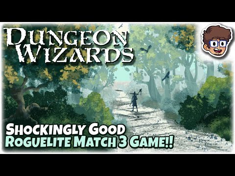 SHOCKINGLY GOOD ROGUELITE MATCH 3 GAME! | Let's Try Dungeon Wizards