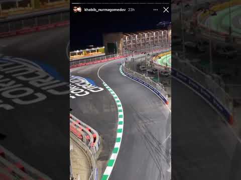 Khabib at the Dubai Grand Prix🏎