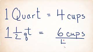 6 Cups to Quarts | Convert Cups to Quarts