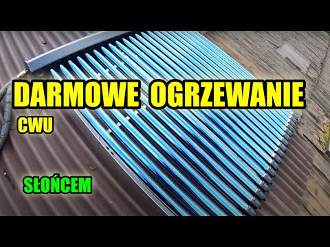 Darmowa ciepła woda - kolektor słoneczny HEAT PIPE - montaż HEAT PIPE solar collector - installation