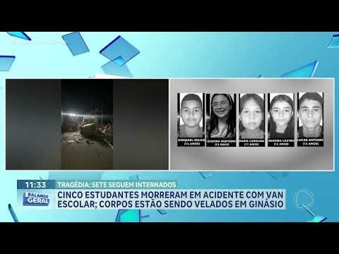 Tragédia deixou cinco estudantes mortos e sete feridos
