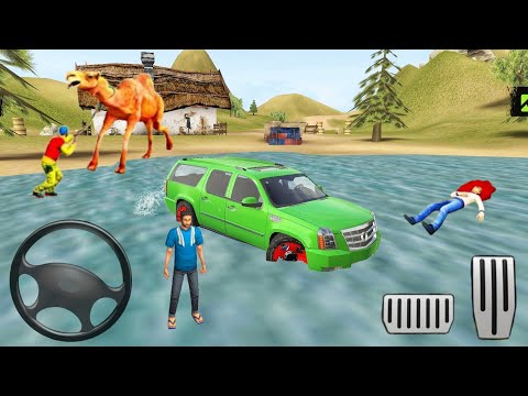 Water Surfers Extreme Offroad Suv Driving Game Simulator - Cadillac Escalade Crazy Driving Gameplay