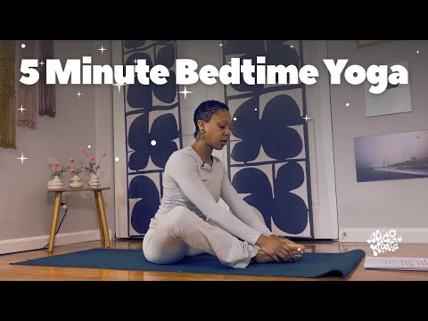 5 Minute Bedtime Yoga | Melt Away Stress and Fall Asleep Fast