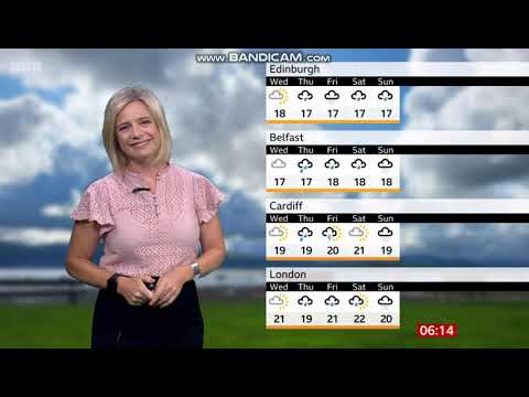 Sarah Keith-Lucas BBC Weather on BBC BREAKFAST 2023 08 27