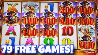 BUFFALOOOOO!!! 🦬 79 FREE GAMES & BIG WIN on Buffalo Gold Cash Collection! #yaamava #casino #slots