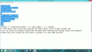 shell script ftp auto upload