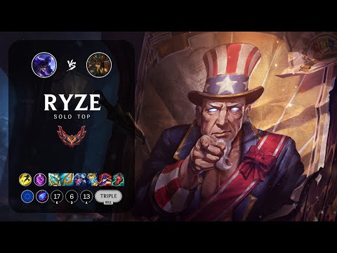 Ryze Top vs Cassiopeia - EUW Grandmaster Patch 13.1