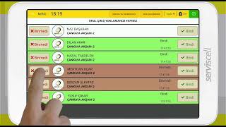 Serviscell - Akşam Sürücü Ekranı Kullanımı