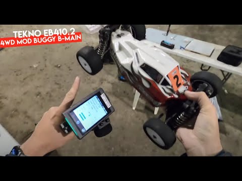 Can I get the bump up? Tekno EB410.2 4WD Buggy B-MAIN Race - Netcruzer RC