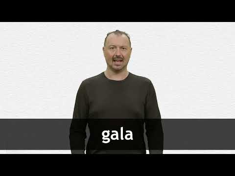 How to pronounce GALA in French