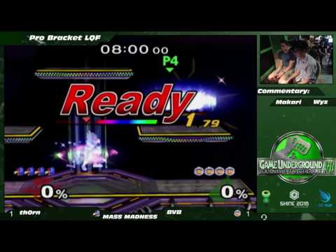 Mass Madness 10 SSBM - th0rn (Falco) vs. BigVegetaBluntz (Ice Climbers) - Melee LQF