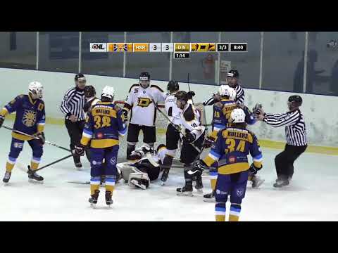 Optibet hokeja līga: HS Rīga - HK Dinaburga spēles labākie momenti (27.11.2021)