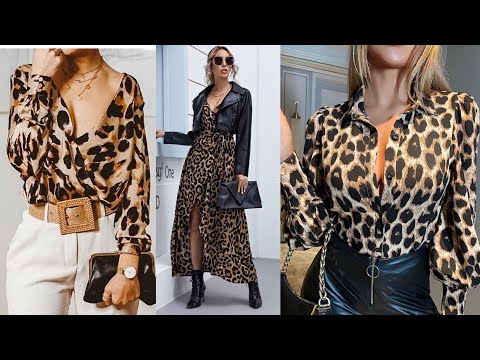 MODA MUJER 2022 COMBINACIONES DE MODA Y TENDENCIA 22/2023 FASHION OUTFITS ANIMAL PRINT