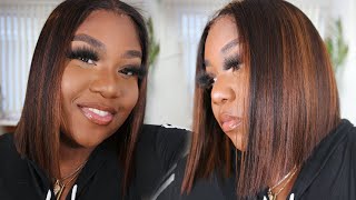 EASY BEGINNER BROWN HIGHLIGHTS || CUSTOMIZING A BOB || WIG ENCOUNTERS
