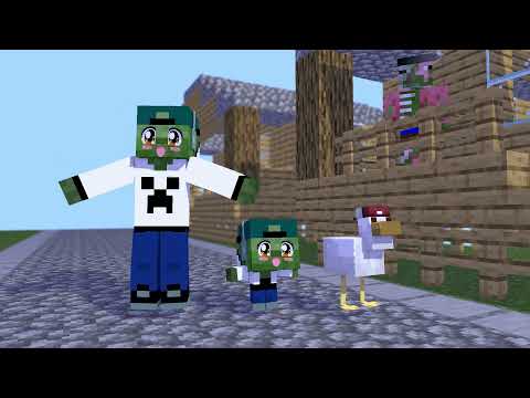 MONSTER SCHOOL :CHICKEN WING MEME(NEW) ZOMBIE, PIGMAN - MINECRAFT ANIMATION