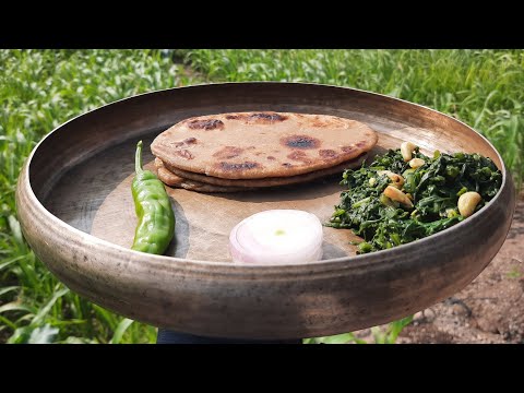 Spinach Bhaji || Palakh ki Bhaji || Indianvillage food || Desi chef By Rk patel