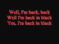 ACDC Back In Black Lyrics