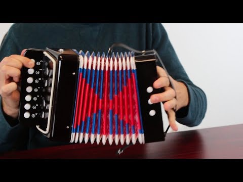 Mini Accordion Musical Instrument Toy How To Play Happy Birthday