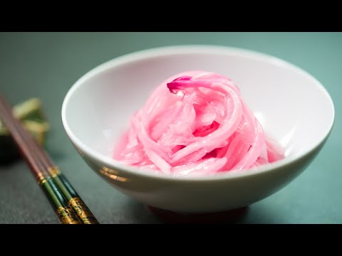 赤玉ねぎの酢漬け