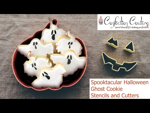 Spooktacular Halloween Ghost Cookie Stencils and Cutters | Confection Couture