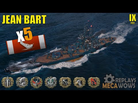 [USEKA] IX JEAN BART 5 KILLS 178K DMG 7 SKILLS 2.2K BXP | World of Warships Gameplay