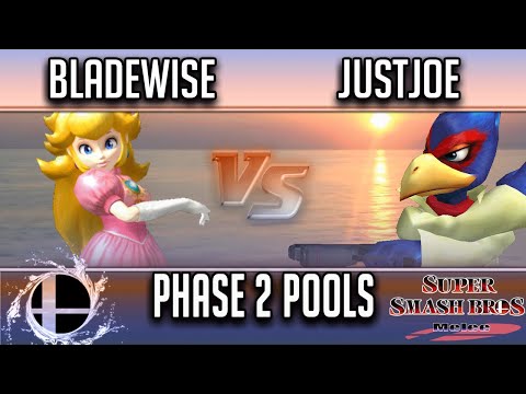 Smash'N'Splash 4  PHASE 2 POOLS -  Bladewise (Peach) vs Miles | JustJoe (Falco)
