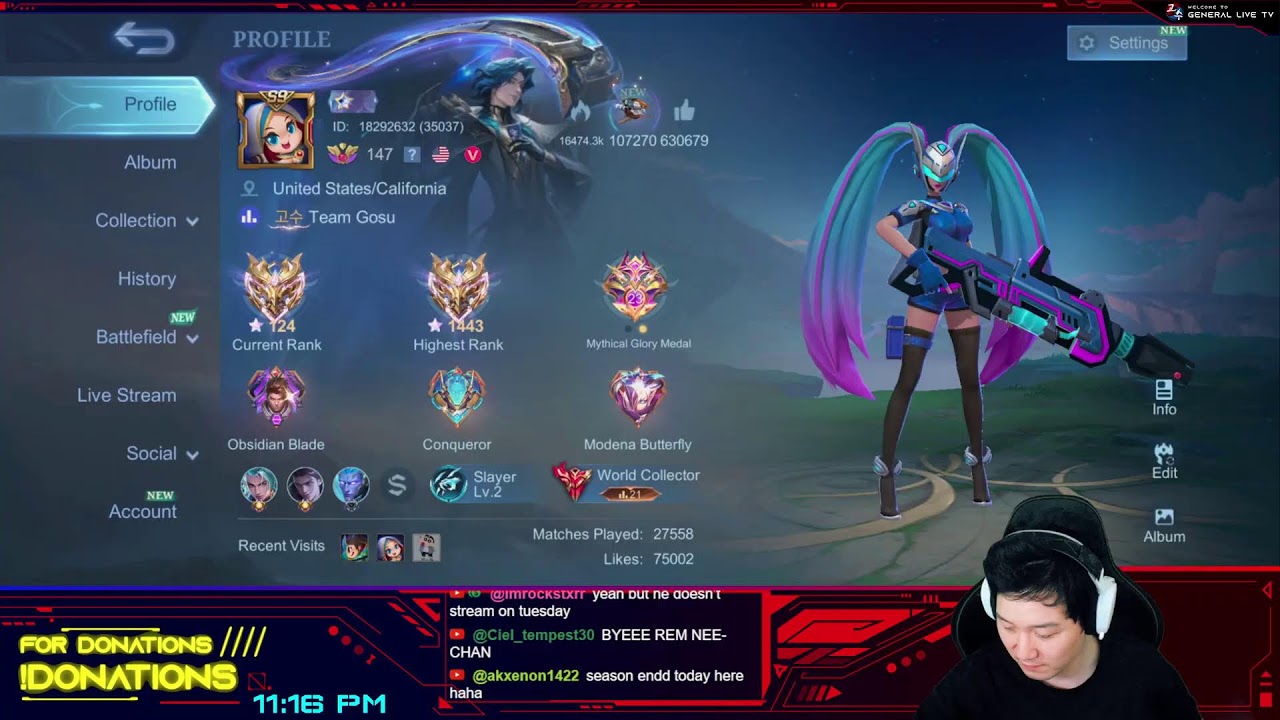 Last day of the MLBB season Gosu General Live / June 16th 2026