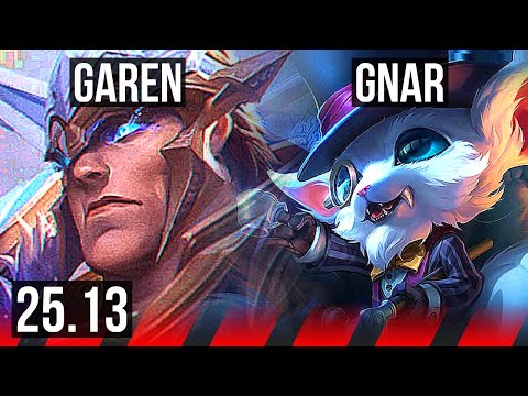 GAREN vs GNAR (TOP) | 11/4/9 | EUW Diamond | 25.13