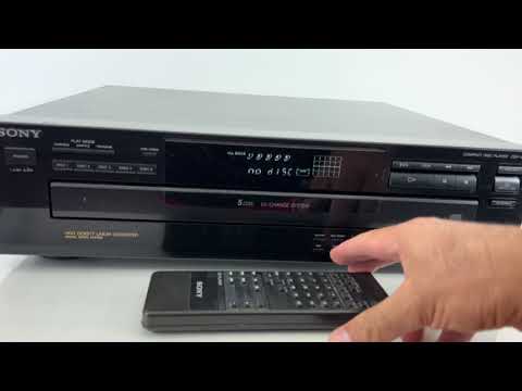 Sony CDP-C265 5 Disc CD Compact Disc Player Changer w/ Remote