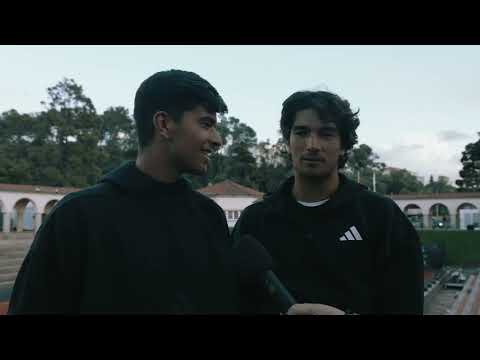 Francisco Rocha e Henrique Rocha após vitória na 1.ª ronda do Oeiras Open 4 2025