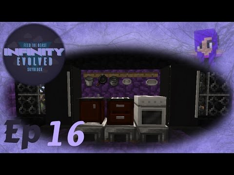 Modded Minecraft: FTB Infinity Evolved Skyblock, Now were cooking (Ep16)