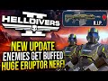 Helldivers 2 - New Balancing Update Buffs Enemies, Nerfs Eruptor and More!