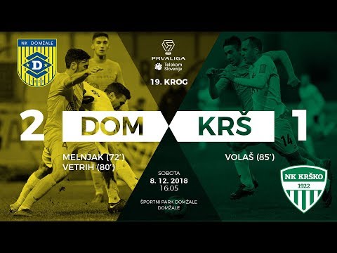 19.krog: Domžale - Krško 2:1 ; Prva liga Telekom Slovenije 2018/2019