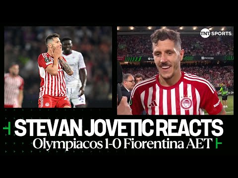 'We deserve this' - Former Fiorentina star Stevan Jovetić reacts after Olympiacos win #UECL 🏆