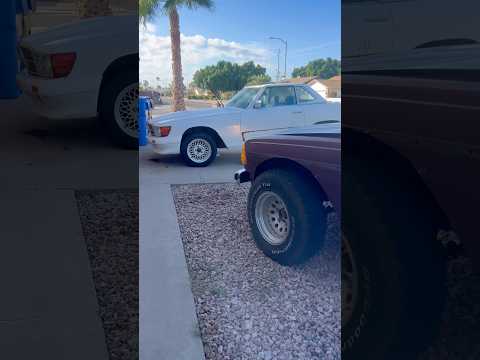 The OM617 Turbo Diesel sounds amazing on this 1984 300TD Overland Style Wagon