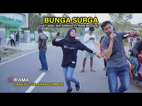 DUET SPEKTAKULER BUNGA SYURGA BERSAMA NIA DIRGHA Ft. RIAN MODJOE DANGDUT JALANAN IRAMA DOPANG