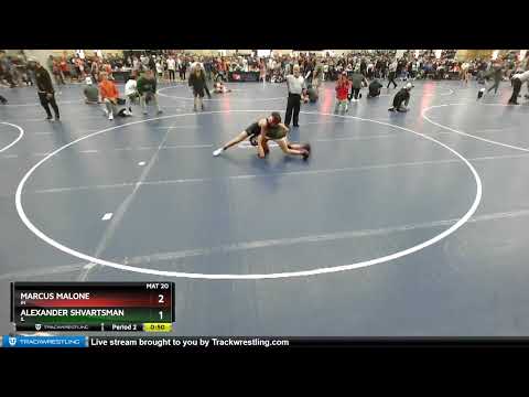 102 Lbs Cons. Round 2 - Alexander Shvartsman, IL Vs Marcus Malone, IN 1d35