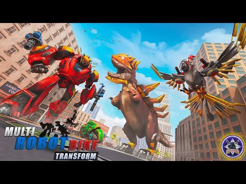 Multi Robot Bike Transform: Dino Robot Car Game
