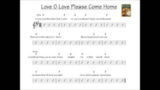 Love Oh Love Please Come Home  - bluegrass backing track